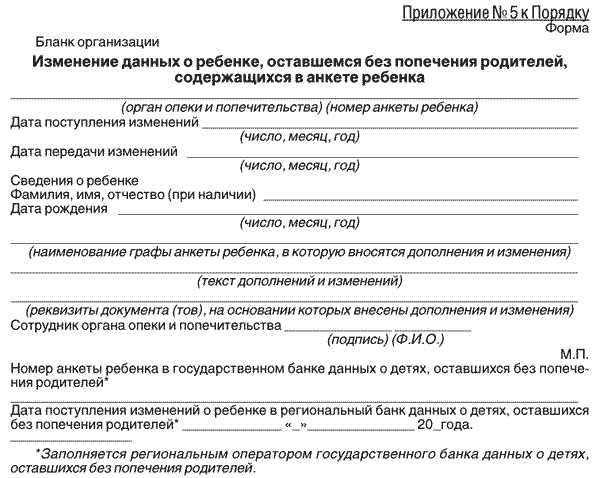 Раздел 4: Какие сведения должны содержаться в акте?