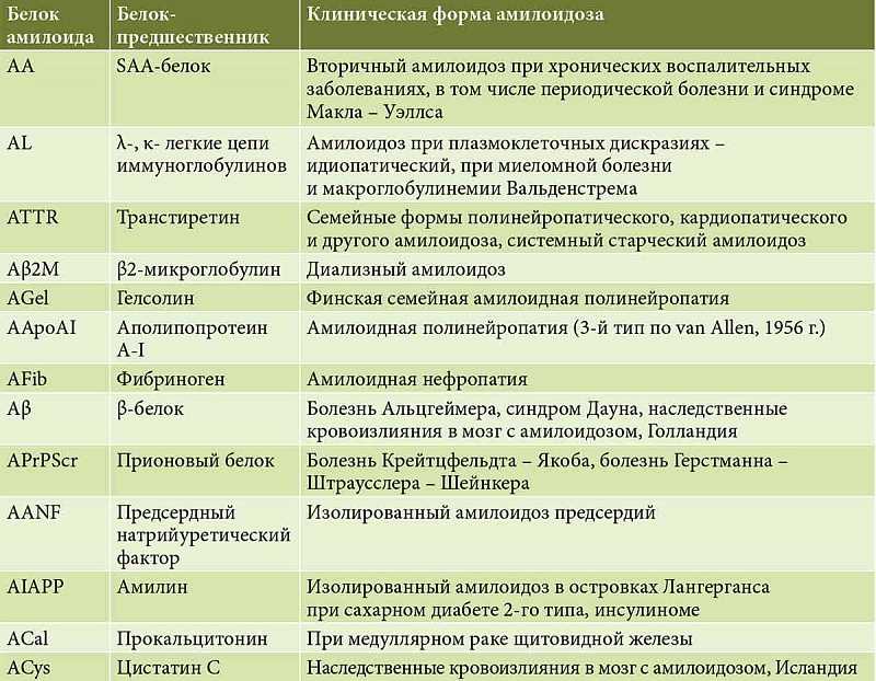 Амилоидоз подтип АА: причины, симптомы и методы лечения