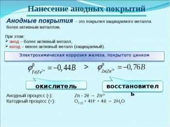 Раздел 1: Определение катодных процессов