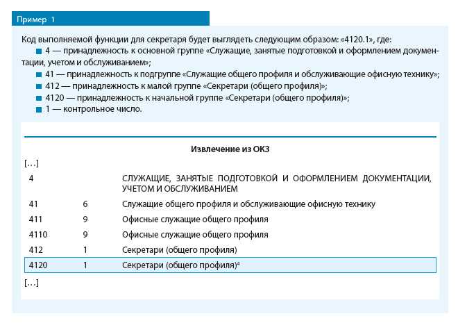 Значение контрольного числа в ОКЗ