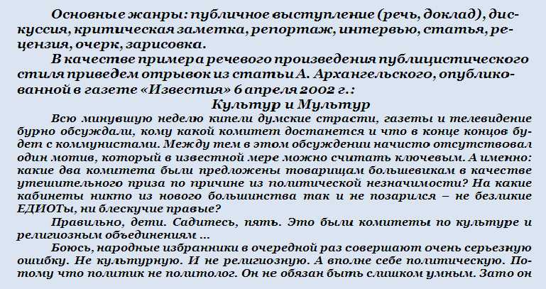 Определение репортажа в публицистическом стиле