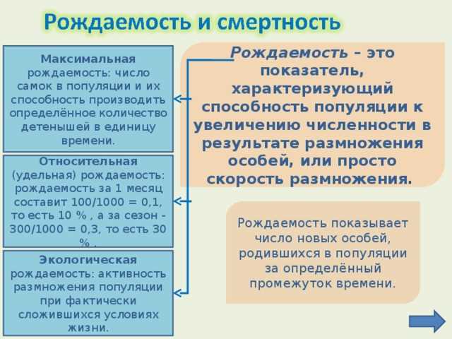 Что такое рождаемость в биологии