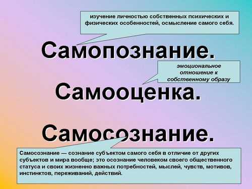 Влияние самосознания на поведение