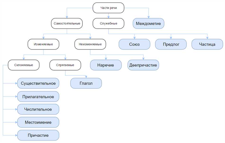 Части речи в русском языке