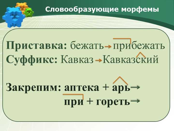 Что такое словообразующие и формообразующие морфемы