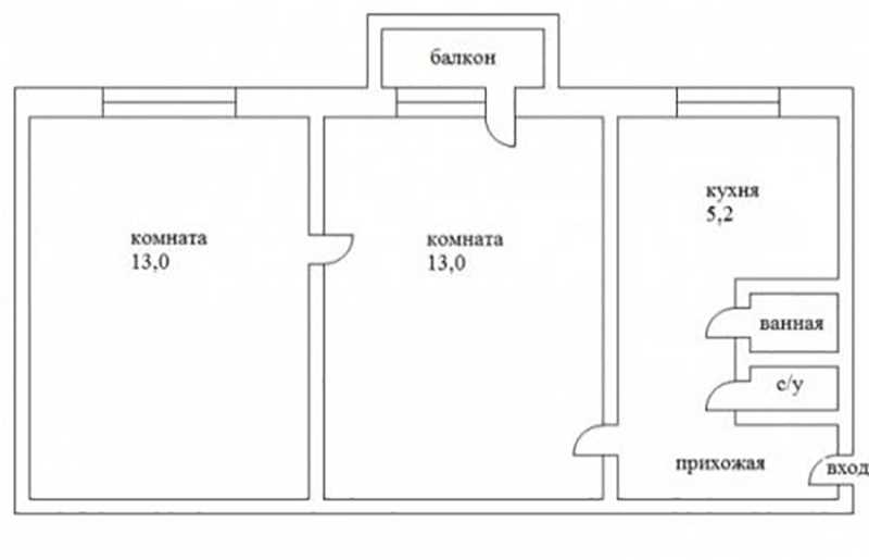 Определение смежных комнат