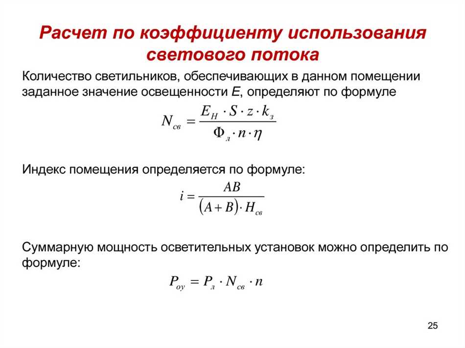 Как определить индекс помещения