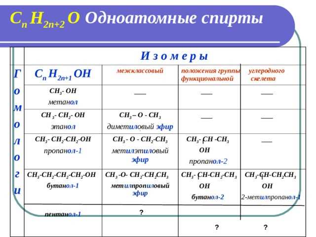 Что такое гомологи?