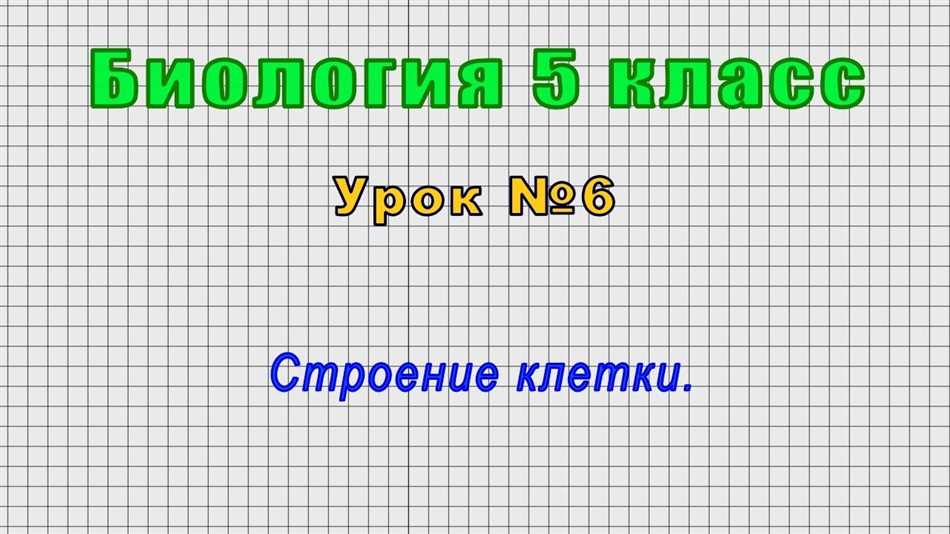 Клеточное строение: понятие, состав, функции. Биология для 5 класса.