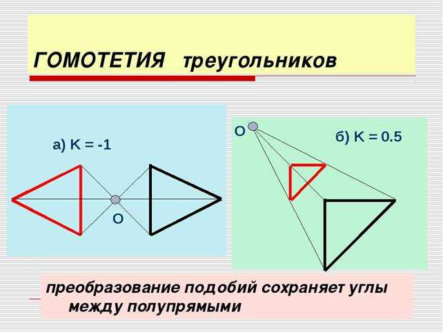 Коэффициент гомотетии: определение, примеры и применение