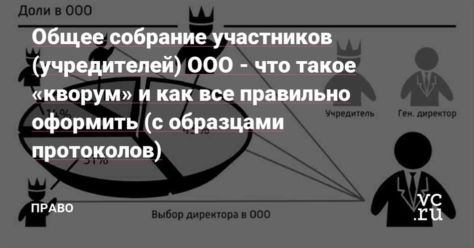 Кворум общего собрания участников ООО: что это такое и как он формируется