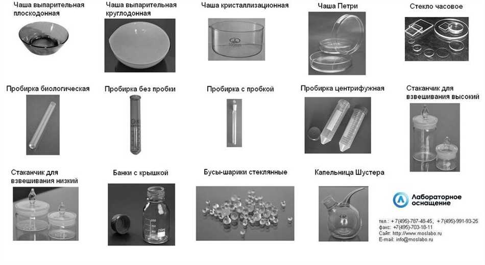 Основные типы лабораторной посуды общего назначения: