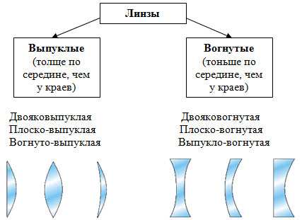 Линза в физике: определение, принцип работы и виды