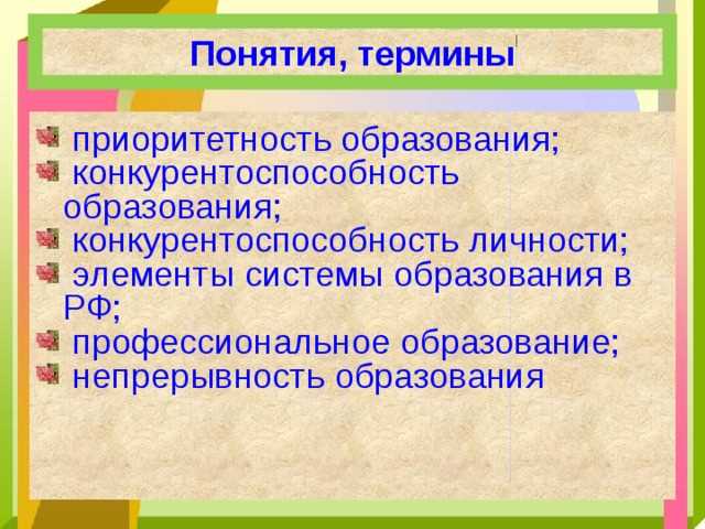 Роль образования в современном обществе