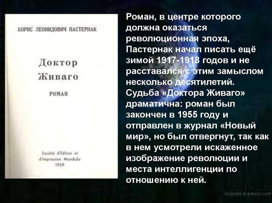 От идеи до бестселлера: история создания Доктора Живаго Бориса Пастернака