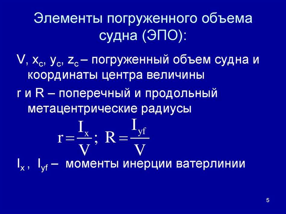 Относительный запас плавучести судна: понятие и значение