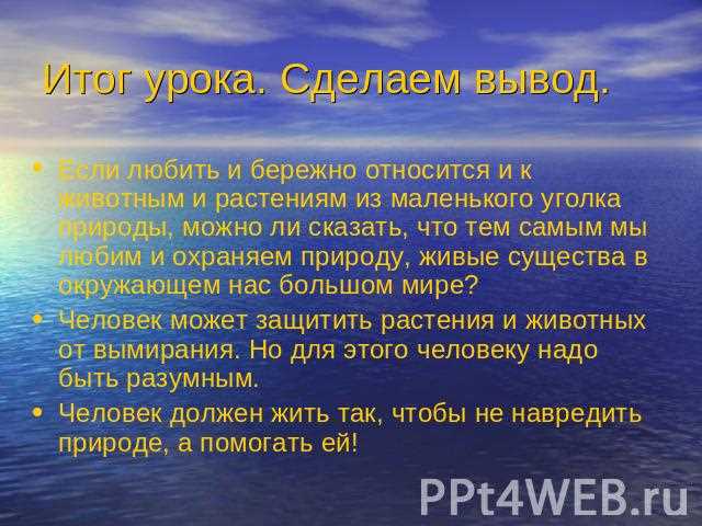 Почему человек должен бережно относиться к природе