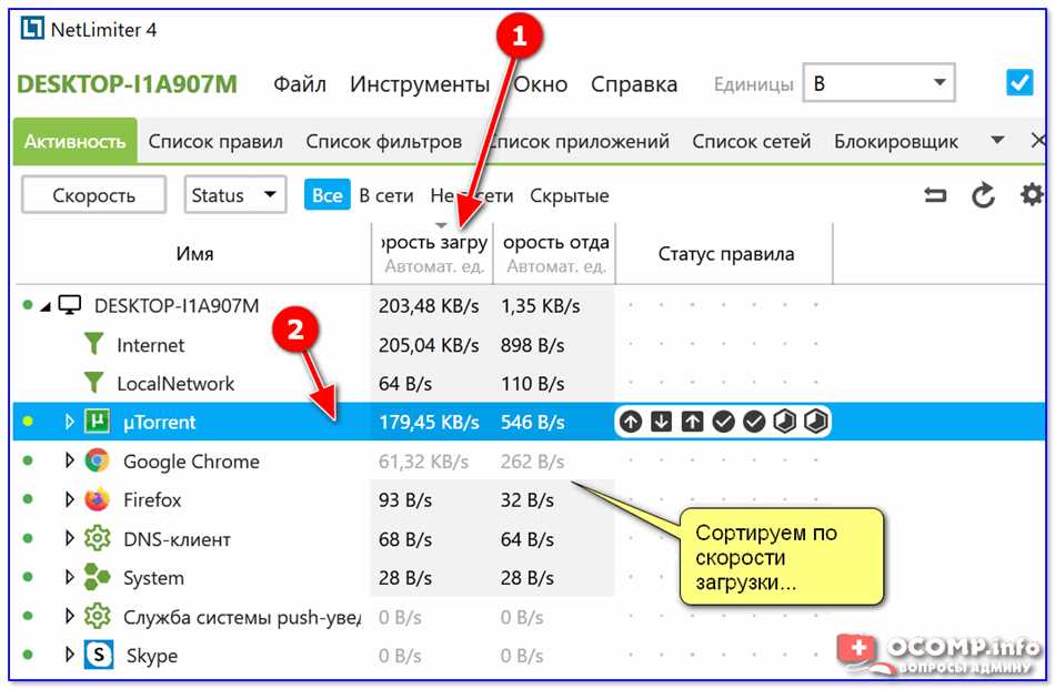 Объем данных и скорость передачи