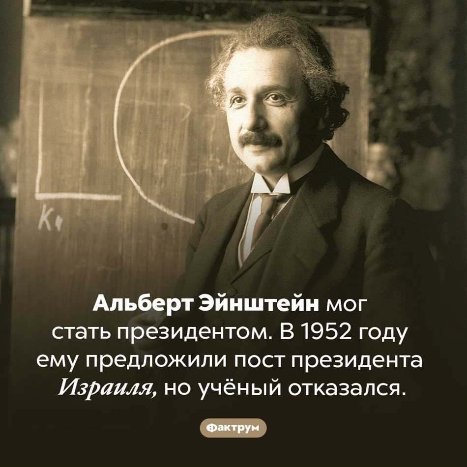 Президентом какой страны предлагали стать альберту эйнштейну